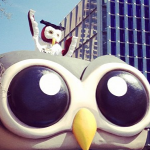 Owly and the HootBus rolling into Austin