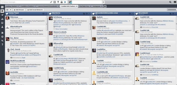 Contiki HootSuite Snapshot