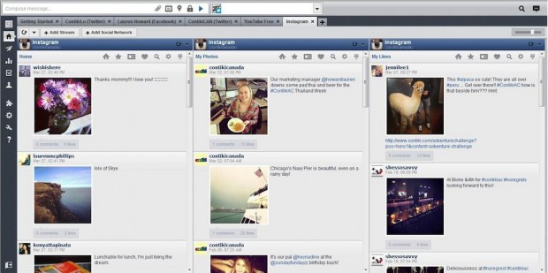 Connecting with your brand following in Instagram is just as important as other social networks. This is how Contiki monitors and shares their brand's image in HootSuite.