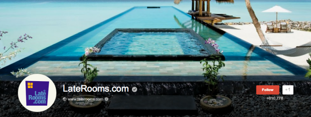 LateRooms has an impressive 810,000 followers on Google+, one of several social media channels they utilize.