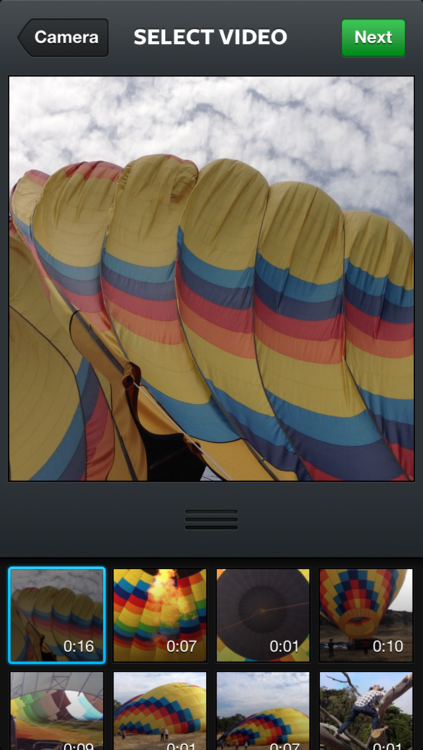 As shown, you can now select videos from your phone's media library to bring into Instagram. Image courtesy of Instagram.