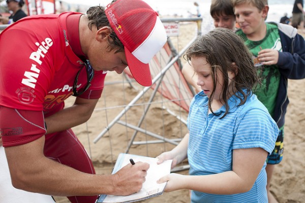 Julian Wilson knows he wouldn't be where he is without the fans. Image by