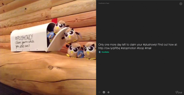 Take a look at HootSuite's Vine videos through TV Mode