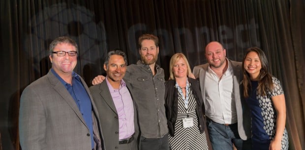 From left to right: Dr Ward Newhouse School of Communications - Sanjay Dholakia, Marketo, - Ryan Holmes, HootSuite CEO - Jeanette Gibson, VP Customer Success HootSuite - Jaime Stein, Social Media ING Direct - Karen Lee, Social Media Stanford Graduate School of Business
