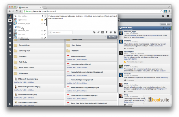 Årchive your posts to your Box files to track your campaigns