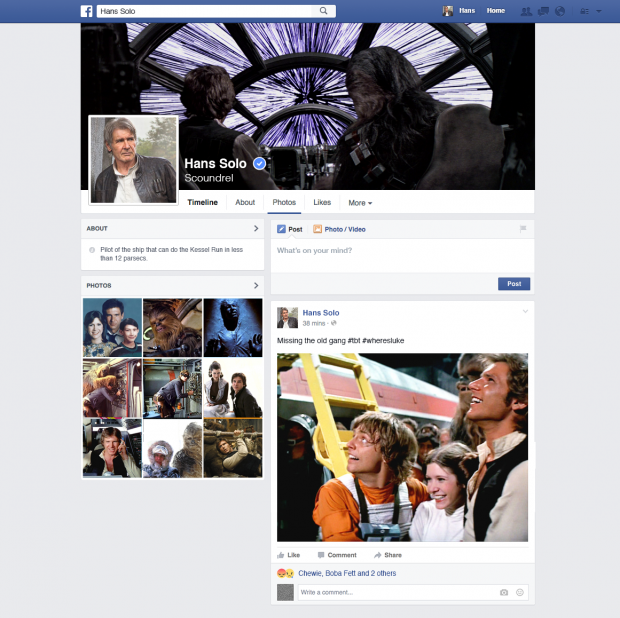 What it Would Look Like if Han Solo Used Facebook | Hootsuite Blog