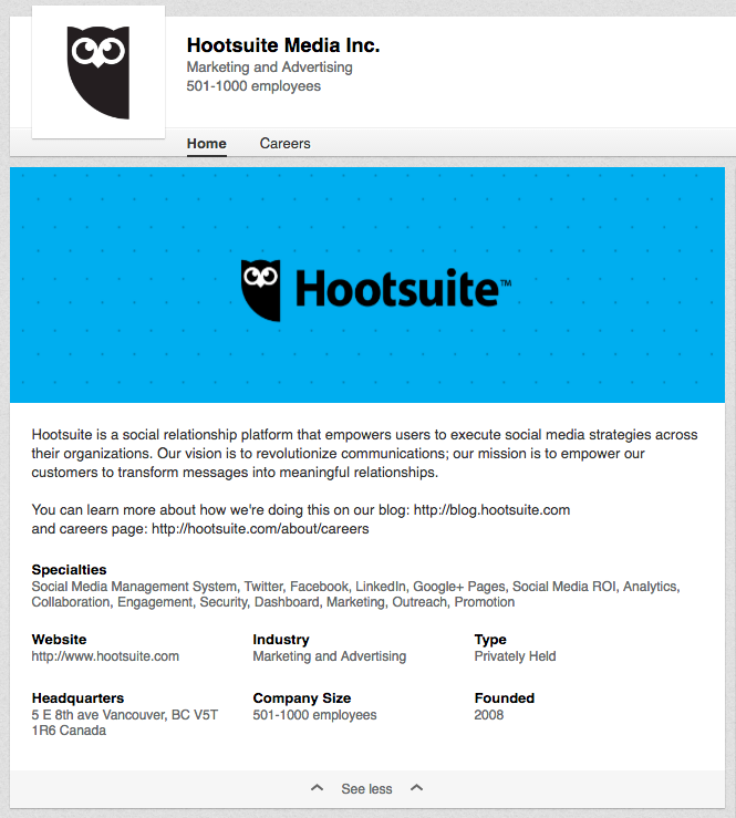 hootsuite linkedin