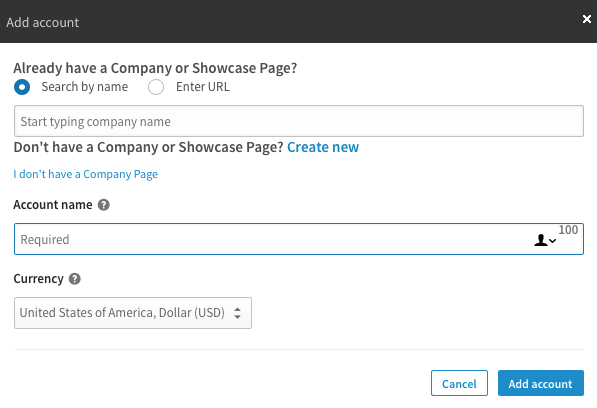 Publicités sur LinkedIn - Campaign Manager Account