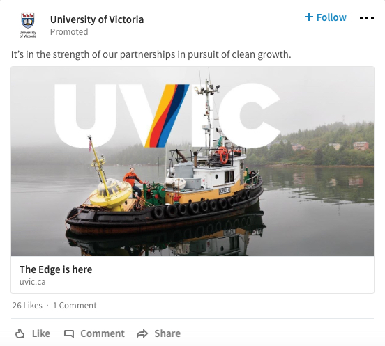 Publicités sur LinkedIn - Sponsored Content