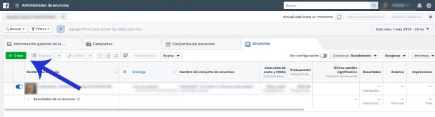 Administrador de anuncios