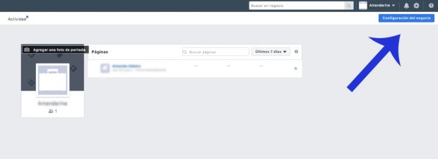 Configuración del negocio