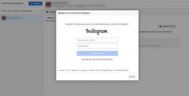 publicidad en Instagram - Cómo agregar una cuenta de Instagram