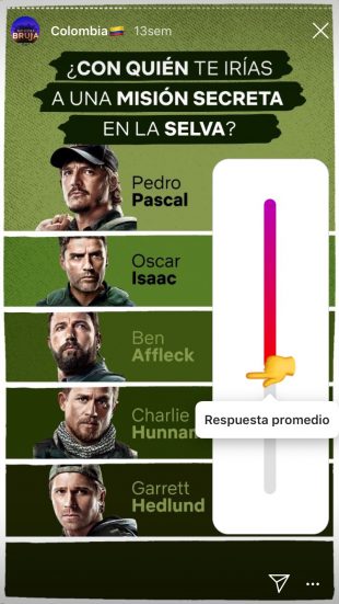 Los stickers con encuestas aumentaron las reproducciones de video de 3 segundos