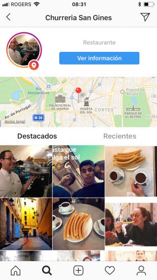 Etiqueta tu ubicación en Instagram