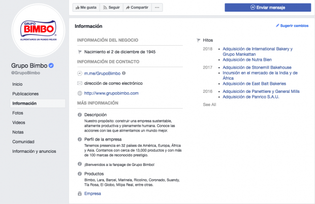 Grupo Bimbo nos muestra cómo conseguir más likes en Facebook