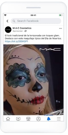 anuncios de realidad aumentada con filtro temátic