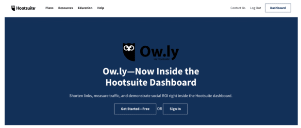 Raccourcisseur de lien Hootsuite Ow.ly