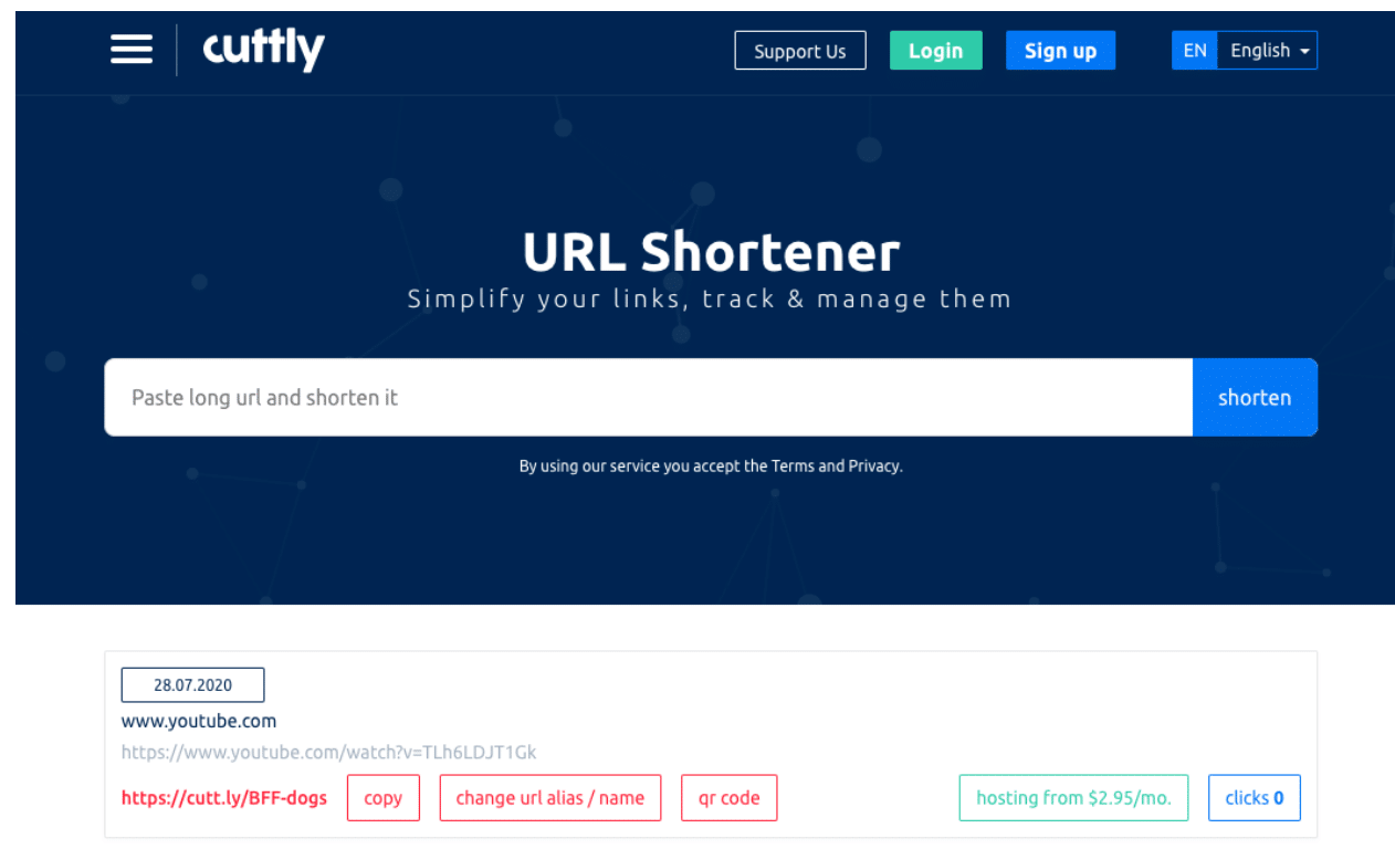 youtube link shortener for instagram