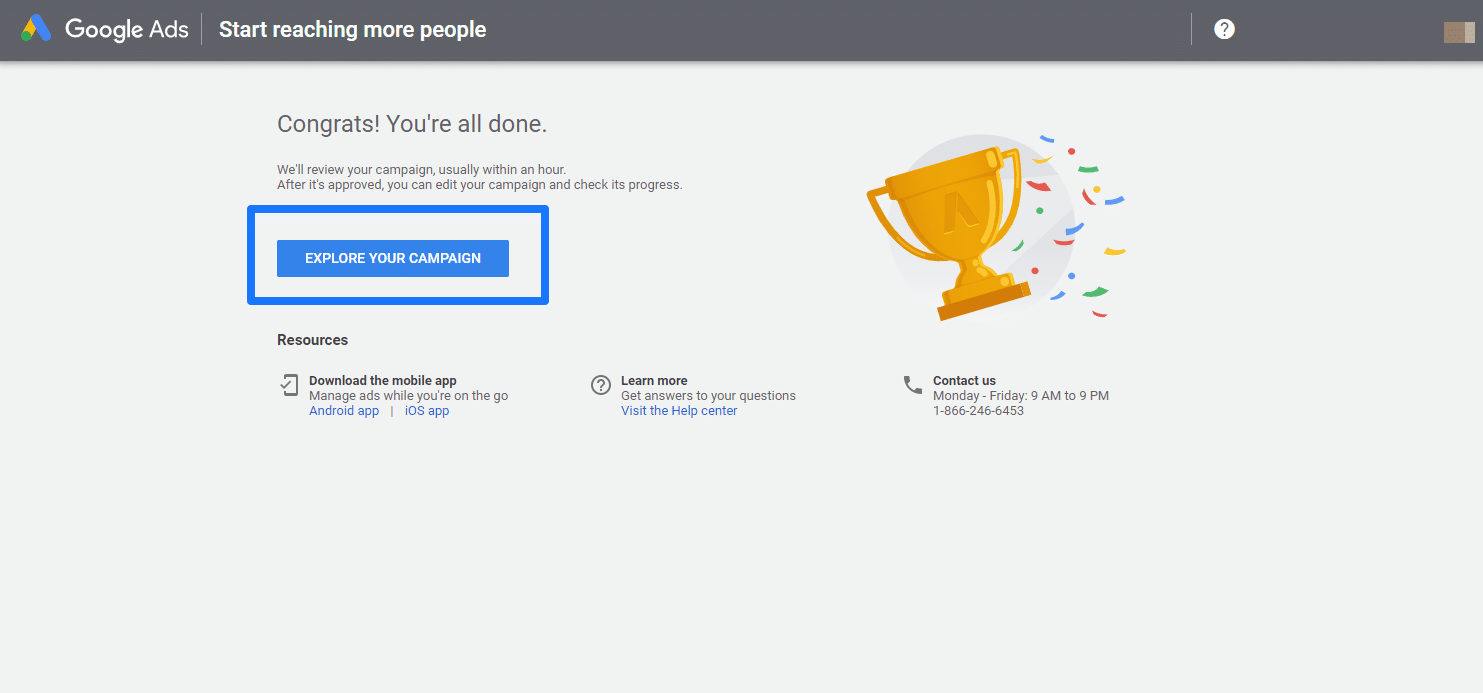 Google Ads Explore Your Campaign