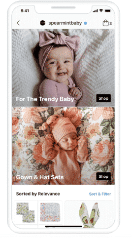 Instagram-Shop von Spearmint Baby