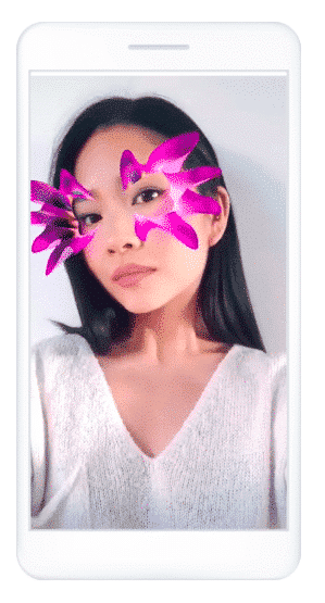 augmented reality ads cosmestics brand mask filters