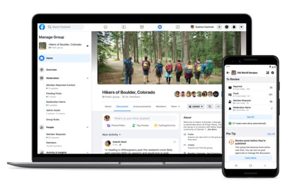 Admin Home, Facebook's new dashboard for group admins and moderators