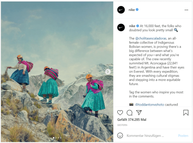 Nike präsentiert bolivianische Bergsteigerinnen – in fast 5.000 Meter Höhe