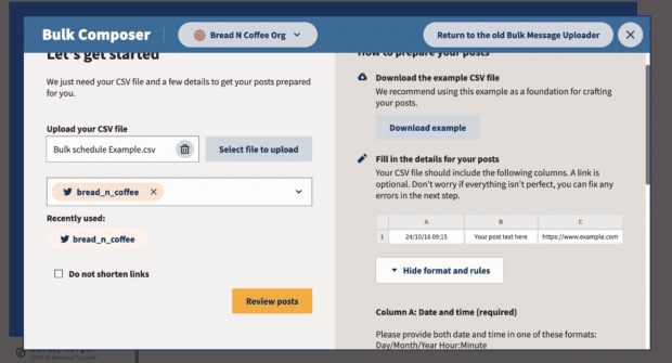 bulk composer review posts