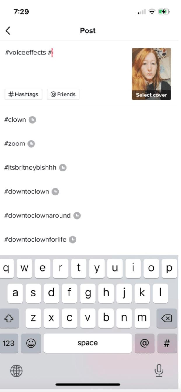 trending hashtags on TikTok