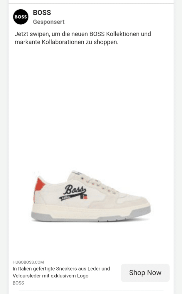Dynamic Ad von BOSS