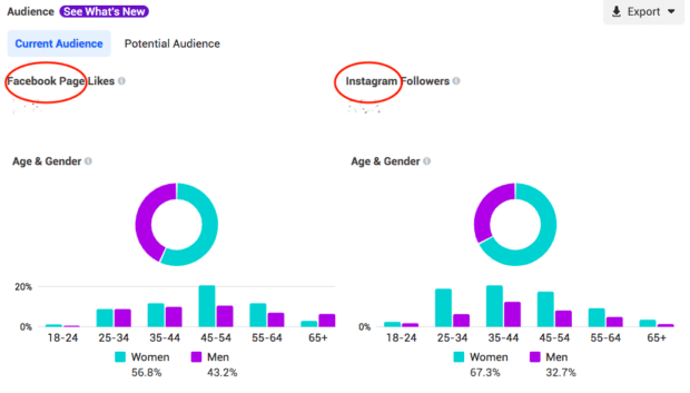 business suite Facebook and Instagram comparison