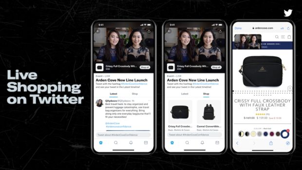 live shopping on Twitter interface