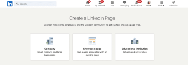 create a LinkedIn page