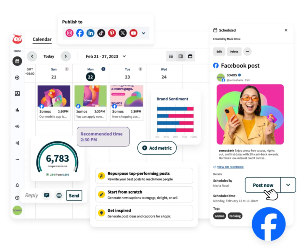 Posting Facebook content with Hootsuite