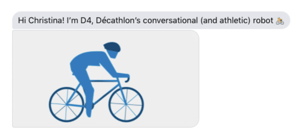 Chatbot conversationnel et sportif Decathlon Canada