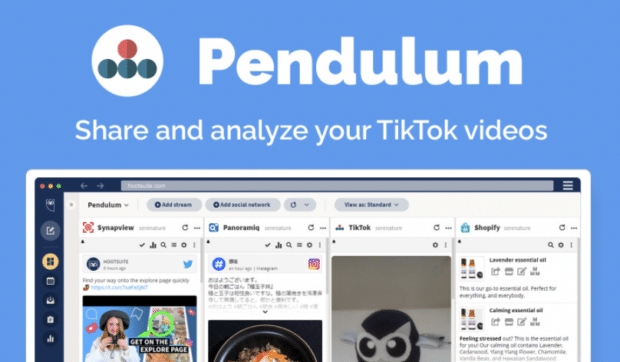 Pendulum share and analyze your TikTok videos