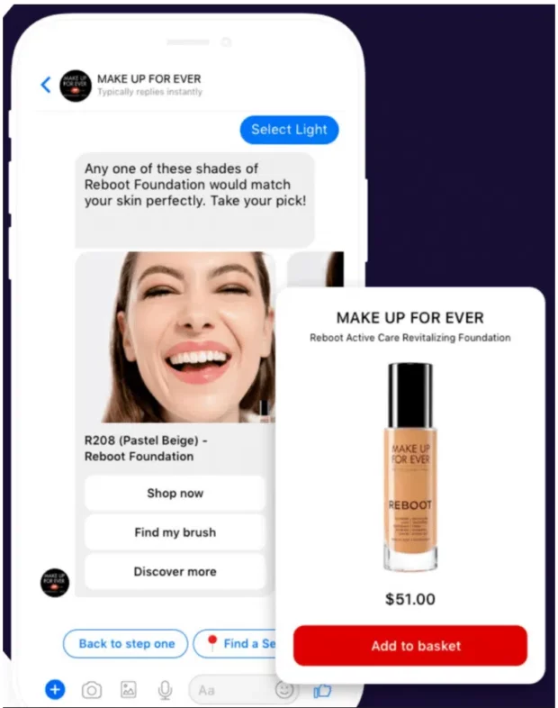 Make Up Forever retail bot