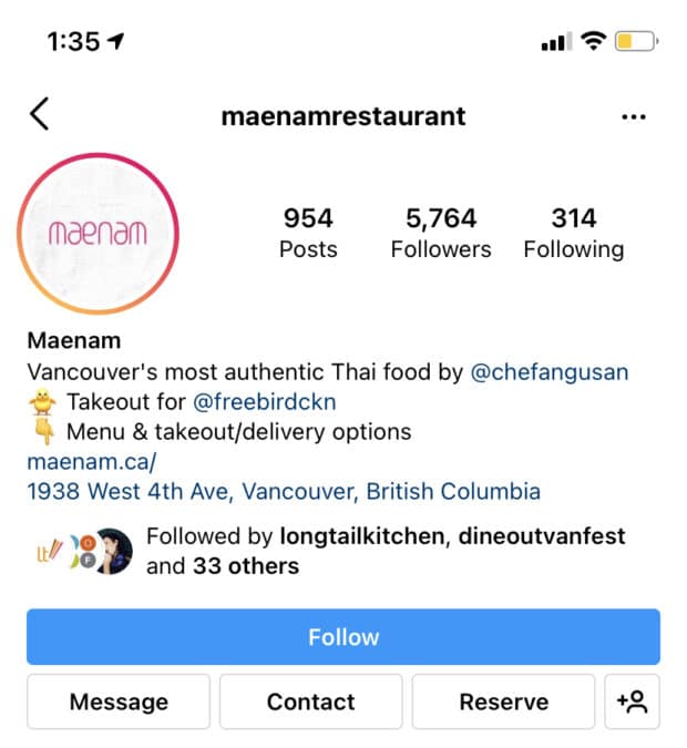 Maenam Instagram Bio