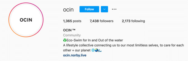 Ocin Instagram Bio