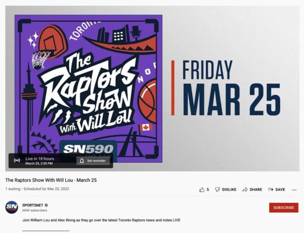 The Raptors Show with Will Lou Friday March 25