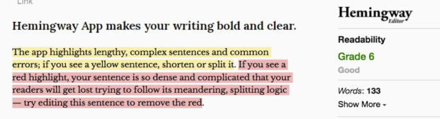 Hemingway App editor makes your writing bold and clear