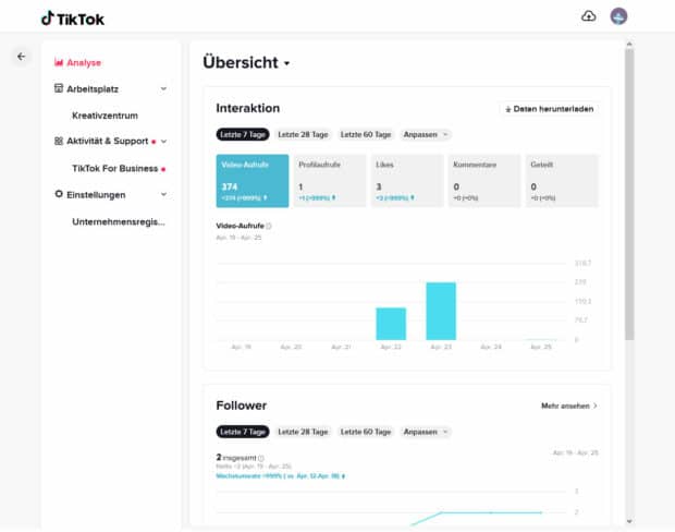 tiktok web analytics