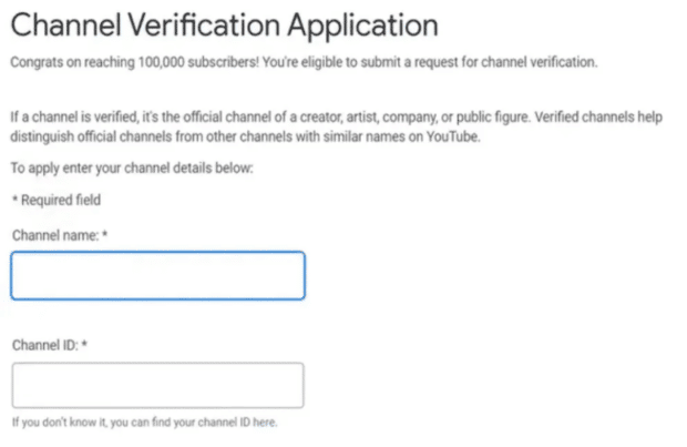 channel verification application