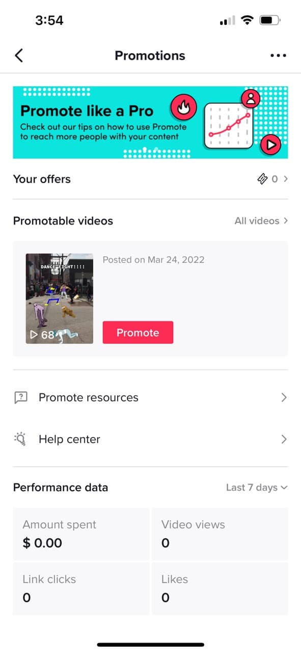 vidéos tiktok promotionnables