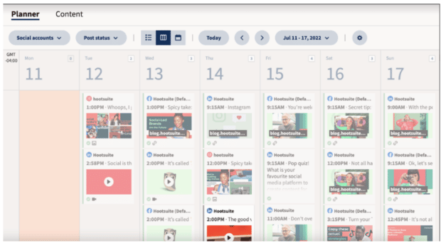 Panoramica dell’Agenda di Hootsuite