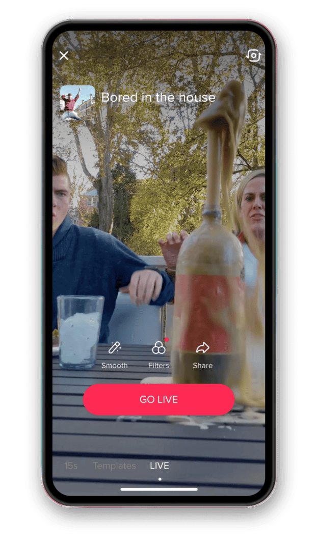 TikTok go live