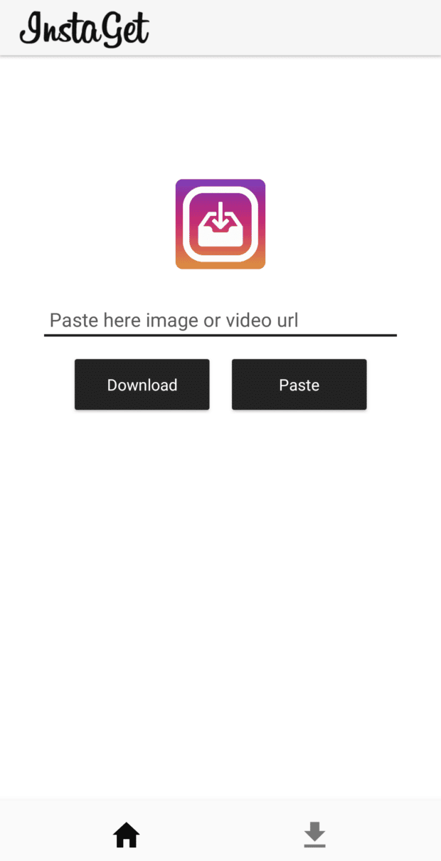 instaget paste image or video URL