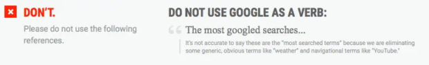 google trends do's and dont's of trademark usage