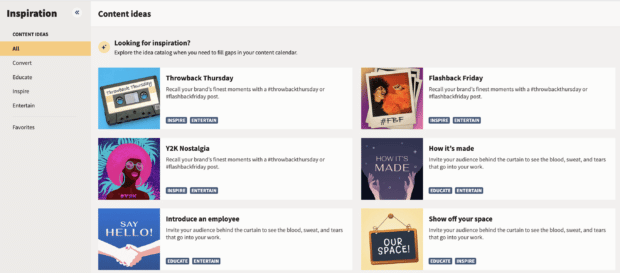 Content-Ideen im Hootsuite Composer — anpassbare Content-Templates 