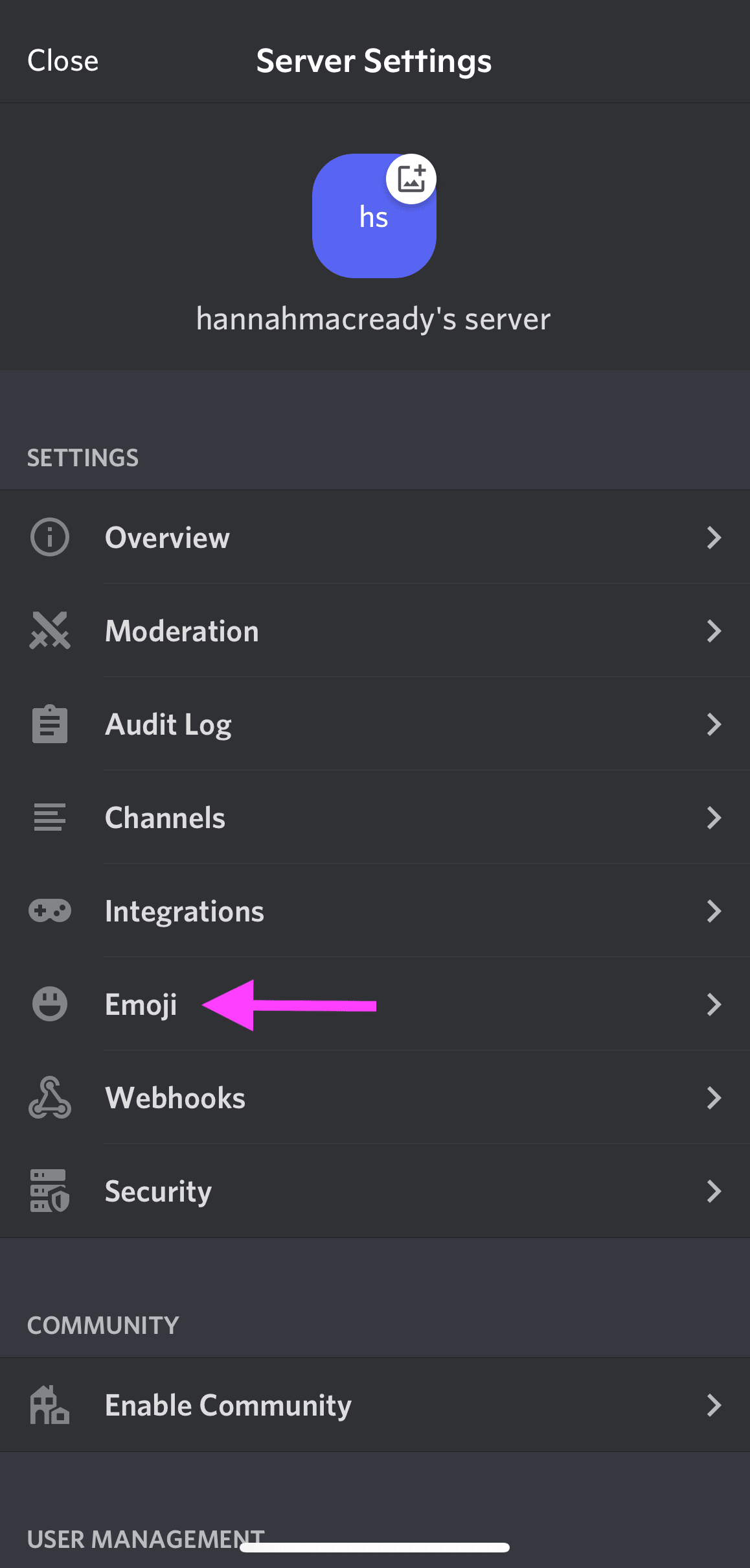 Emoji Settings in the Discord Mobile App